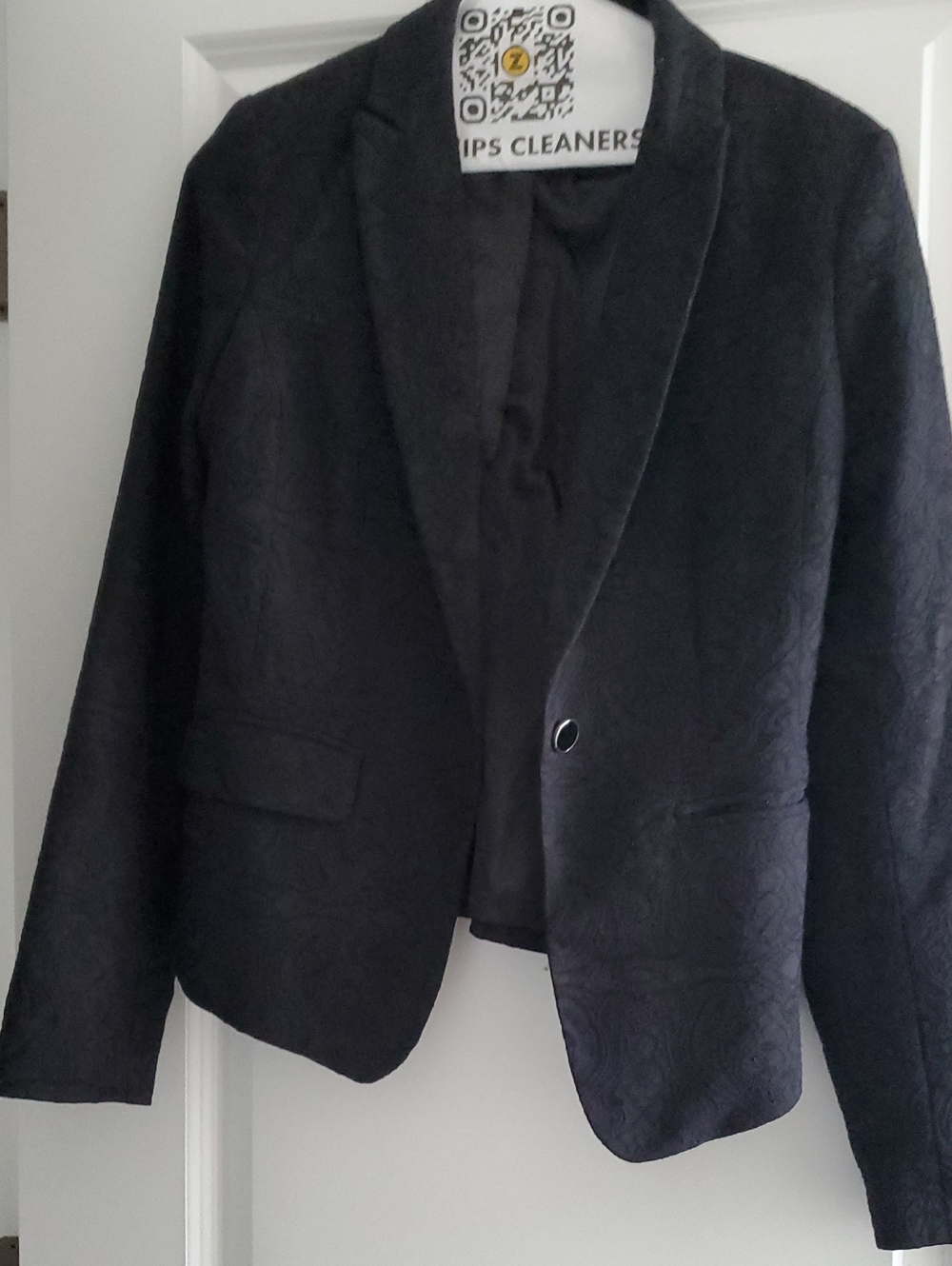 Kenar Black Single-Button Tailored Blazer